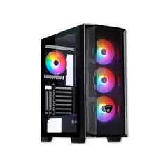 ANTRYX - Caja Mid Tower Rx-270 Con 4 Ventiladores Argb, Color Negro Y Diseño Moderno Para Ga