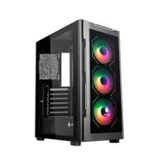 ANTRYX - Caja Mid Tower Rx 560 Argb Negra - Diseño Elegante Con Iluminación Rgb Y Gran Venti