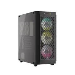 CORSAIR - Caja Mid Tower 480T Rgb Airflow Negra Para Excelente Ventilación Y Estilo Moderno