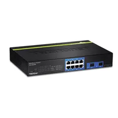 TRENDNET - Switch Gigabit Net 8 Ports Smart Teg-082Ws Con 2 Puertos Sfp - Alta Velocidad Y R