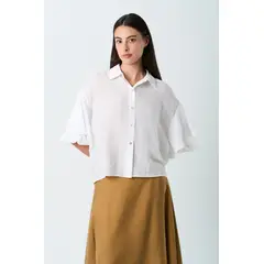 VELEZ - Vélez Camisa Ópalo Para Mujer Boleros Blanco