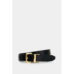 Velez - Vélez Cinturón Doble Faz Calix Cuero Mujer Monogram Negro
