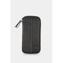VELEZ - Vélez Porta Pasaporte De Cuero Para Hombre Ibis Negro
