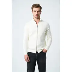 Velez - Vélez Sweater Misuri Tejido Para Hombre Cuello Alto Crema
