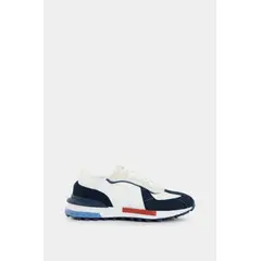 VELEZ - Vélez Tenis Phyton Cuero Y Lona Hombre Azul Oscuro