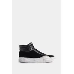 VELEZ - Vélez Zapatillas Bota Alena Cuero Mujer Brillo Negro