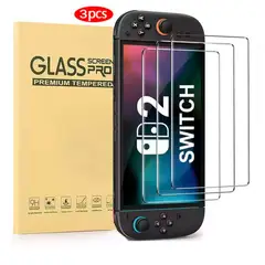 VARIOS - Pack 3 und Mica de Vidrio para Nintendo Switch 2