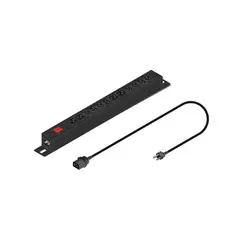ELISE - Pdu De Energía 1U, 12 Salidas, 10A, 8 C13 Y 4 N5-15R, Ideal Para Rack Y Datacenter
