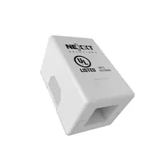 NEXT - Caja De Montaje En Superficie Nexxt Unloaded 1 Puerto - Blanco, Ideal Para Conexiones Segu