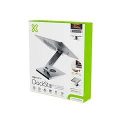 KLIP XTREME - Soporte Para Laptop Kda-500 Con Docking Station Y Puertos De Acoplamiento