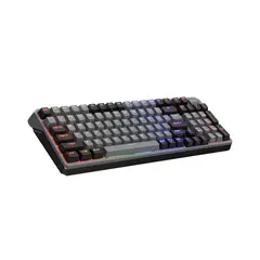 COOLER MASTER - Teclado Mk770 Mecánico Para Gamers, Negro Y Gris, Retroiluminado, Diseño Erg