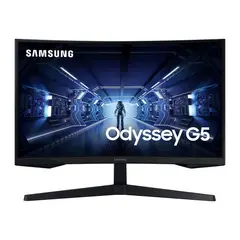 SAMSUNG - Monitor Curvo Odyssey G5 De 27" Wqhd, 165Hz, 1Ms, Freesync, Hdmi Y Displayport - N