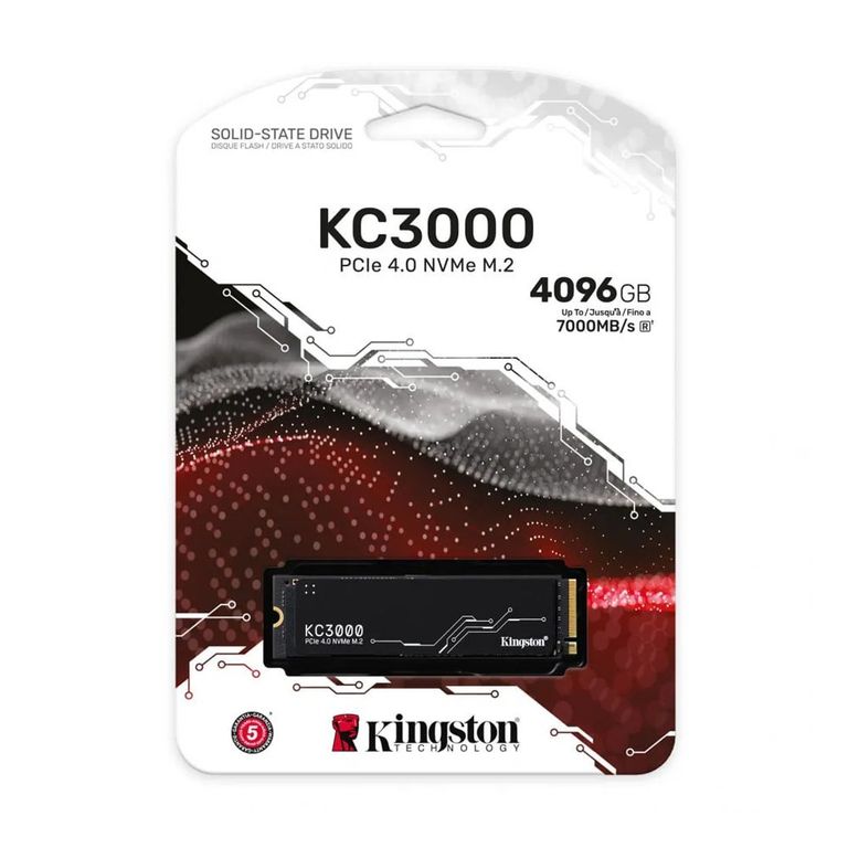 Kc3000 Ssd M.2 2280 4Tb Nvme 4.0 - 7000Mb/S Para Escritorio Y Portátil, Alta Velo