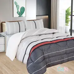 CASATEX - Edredón Tela Hipoalergénico con Carnero QUEEN + Set de Sábanas