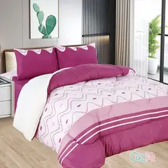 CASATEX - Edredón Tela Hipoalergénico con Carnero QUEEN + Set de Sábanas