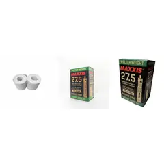 MAXXIS - 2 CÁMARAS 27.5 +BANDAS ANTIPINCHAZOS PARA BICICLETA