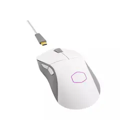 COOLER MASTER - Mouse Mm731 Híbrido, Color Blanco Mate, Diseño Ergonómico Y Conexión Rápida.