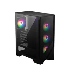 MSI - Caja Mid Tower Mag Forge 120A Con Airflow Y Rgb - Diseño Moderno Y Eficiente Para Gami