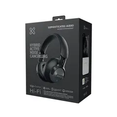 KLIP XTREME - Auriculares Knh-750Gr Inalámbricos Con Anc, 44 Horas De Batería, Color Gris Pa