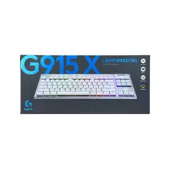 LOGITECH - Teclado Mecánico G915 Tkl - Lightspeed Bluetooth Rgb Blanco Ultra Delgado Y Rá