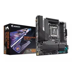 GIGABYTE - Motherboard B650M Aorus Elite Ax Ice, Am5, Chipset B650, Formato Matx, Ideal Para