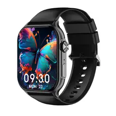 LENOVO - Reloj Inteligente F101 Bluetooth Smartwatch 1.96 Amoled -Negro