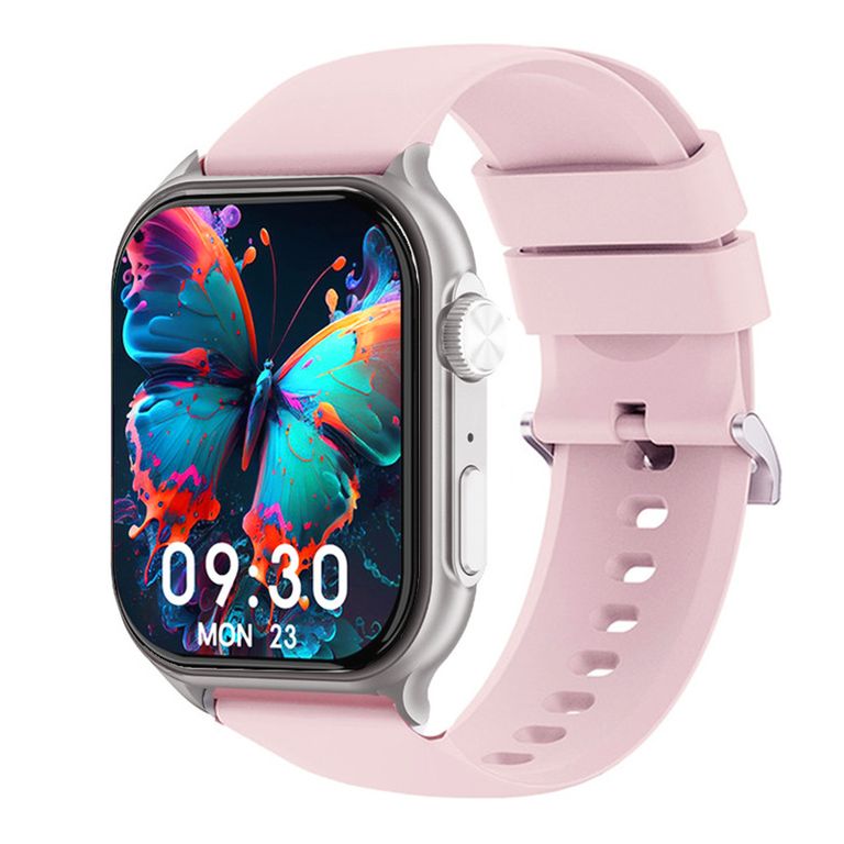 Reloj Inteligente F101 Bluetooth Smartwatch 1.96 Amoled -Rosa