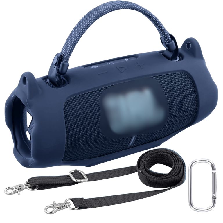 FUNDA PROTECTORA DE SILICONA PARA JBL CHARGE 6 COLOR AZUL