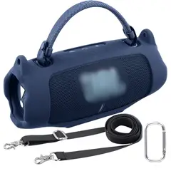 GENERICO - FUNDA PROTECTORA DE SILICONA PARA JBL CHARGE 6 COLOR AZUL