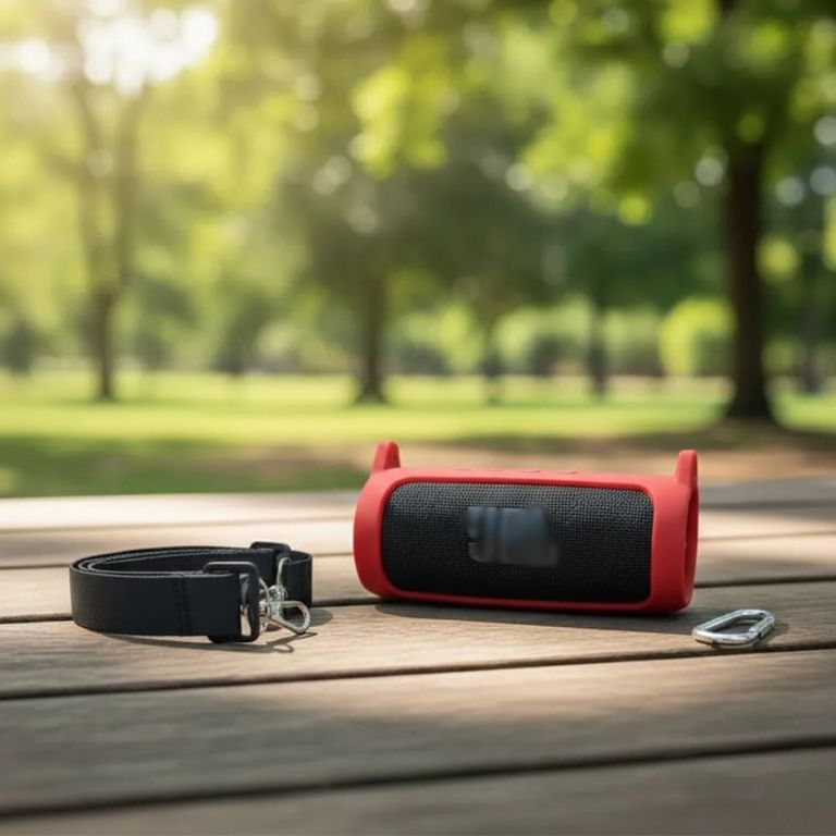 FUNDA CASE PROTECTOR SILICONA PARA JBL FLIP 7 COLOR ROJO