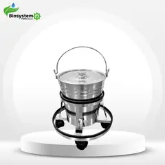 GENERICO - BALDE CON PORTABALDE ACERO INOXIDABLE 20L - BIOPESAC