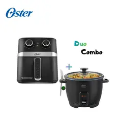 OSTER - Combo Freidora De Aire 4l Manual+ Olla Arrocera CKSTRCB10DFBLK