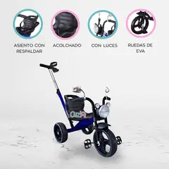 Baby Kits - Triciclo Guiador «MOTO TRIKE» Blue
