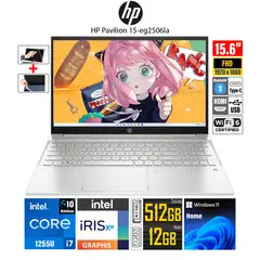 HP - Laptop Pavilion 15-EG2506LA Intel Core i7-1255U RAM 12GB SSD 512GB Pantalla 156 FHD - 91S39LA