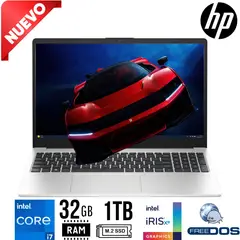 HP - Laptop 250 G10, Intel Core i7-1355U, Ram 32GB, SSD 1TB, 15.6 LED HD, Free Dos