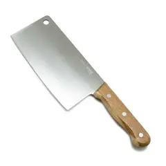WAYU - CUCHILLO HACHA DE ACERO INOXIDABLE Y MADERA ACACIA 30 CM