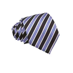 CHRISTIAN ARMAND - Corbata old money diagonales celestes y marrones -