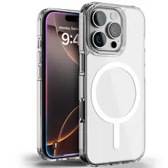 GENERICO - Case Clear para iPhone 16 Pro Max con MagSafe - Transparente