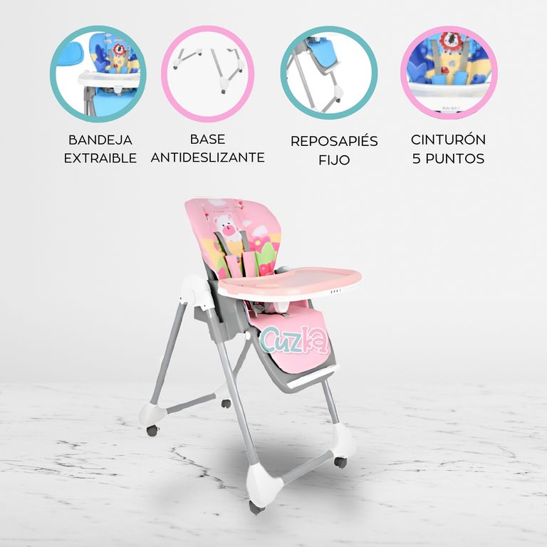 Silla de comer «SNACK» Pink