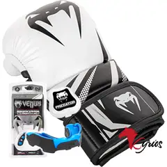 VENUM - Guantes Vale Todo Talla L BlancoNegro + Bucal