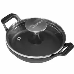 VICTORIA - MINI CAZUELA DE HIERRO CON TAPA DE VIDRIO 14CM - 55148006