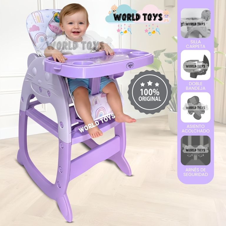Silla de Comer Edición Limitada «GATTITO II» Purple
