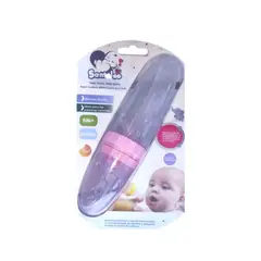 SANTOLEE - BIBERON CUCHARA ALIMENTADORA DE SILICONA SUAVE ROSADO