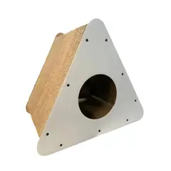 GENERICO - Rascador / Casa Triángulo Polarita Para Gatos - Blanco - Estándar