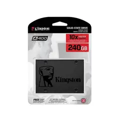 KINGSTON - A400 240Gb Ssd 2.5" Sata Iii - Velocidad Hasta 500Mb/S - Ideal Para Mejorar Tu Pc