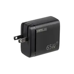 ADATA - Cargador 65W Usb-C Y Usb, Compatible Con Portátil, Versátil Y Compacta, Color Negro