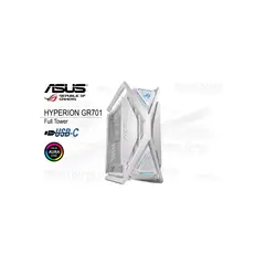 ASUS - Caja Full Tower Rog Hyperion Gr701 Argb Blanca Con Iluminación Rgb Y Gran Espacio Par