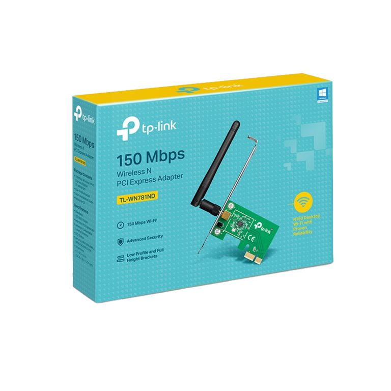 Adaptador De Red Tp-Link Tl-Wn781Nd Pcie 802.11B/G/N Con Conexión Rápida Y Fácil Instalaci