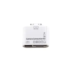 BELCOM - Lector Y Grabador 5 En 1 Delcom Para Ipad, Compatible Con Sd, Tf, Cámara Usb Y Más