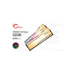 G SKILL - Memoria Ram G.Skill Trident Z5 Royal Neo 32Gb Ddr5 8000Mhz Cl38 Para Amd, 2X16Gb Oro